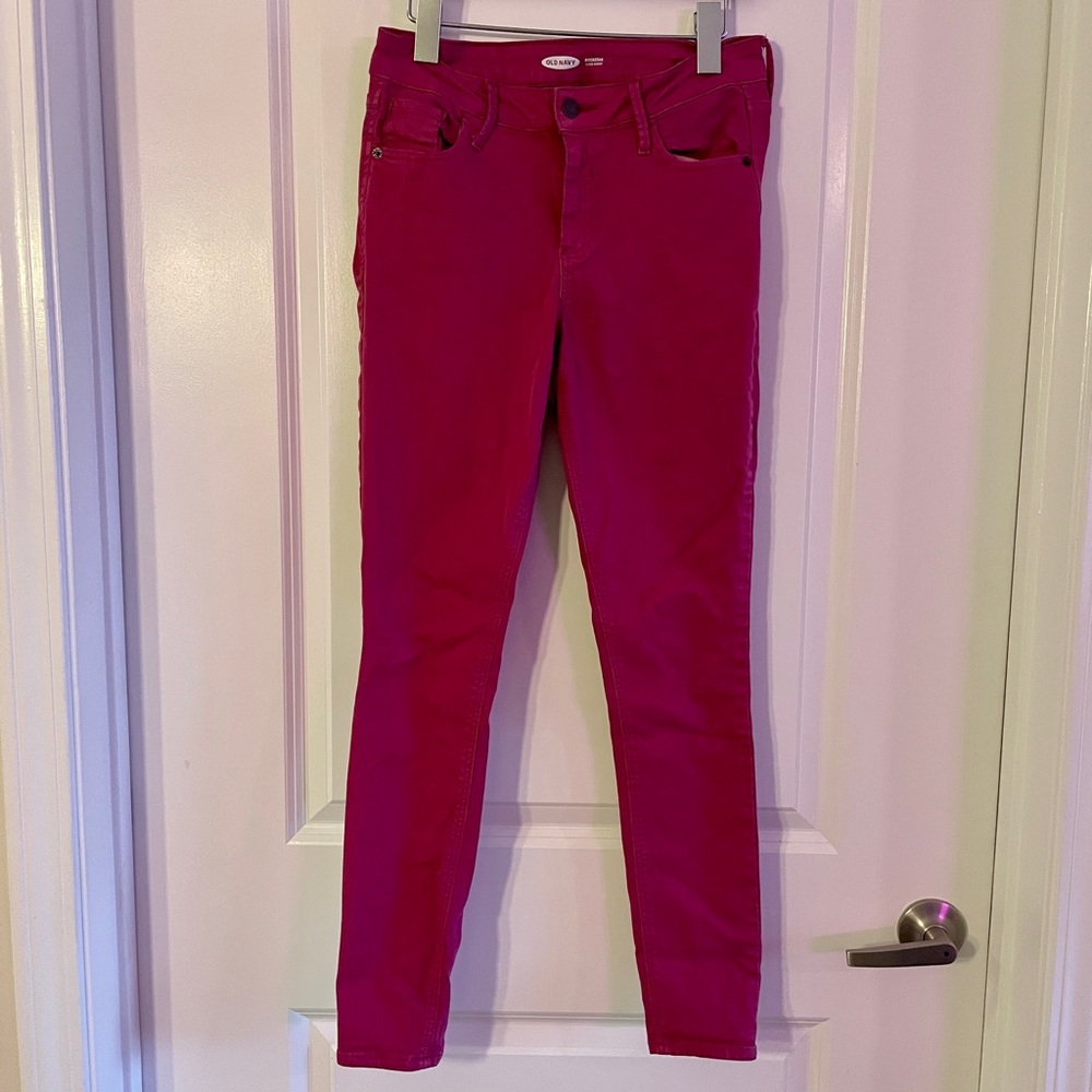 Pink Rockstar Super Skinny Jeans